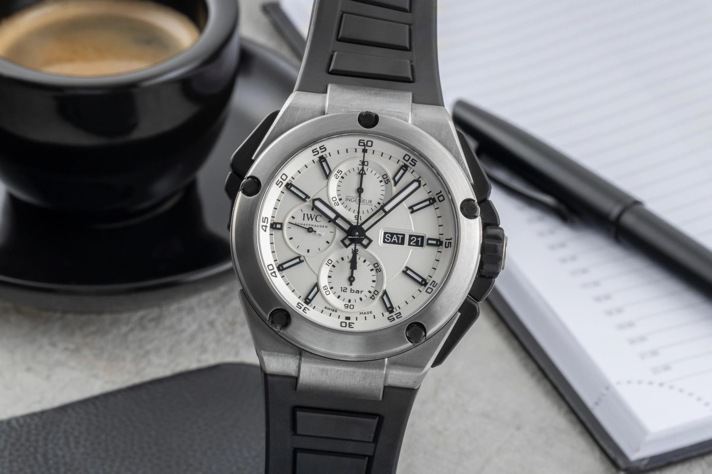  IWC Ingenieur Chronograph Titan Automatik Herrenuhr Ref. IW386501 Box 
