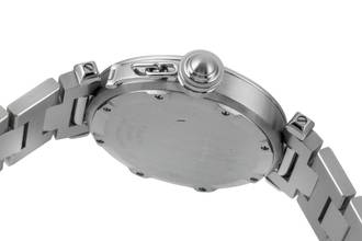 Thumbnail von Cartier Pasha C Stahl Automatik White Dial Herrenuhr Ref. W31074M7 Klassiker