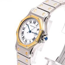 Thumbnail von Cartier Santos Octagon 30 Steel Gold – 2966 – good condition – approx. 1990