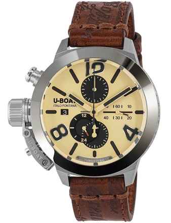  U-Boat Classico 9568/A Classico 45 mm Tungsteno CAS 2 Herrenuhr 10ATM 