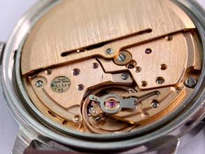 Thumbnail von Omega Genève Serviced Geneve Vintage Automatic Automatik Rare Burgundy Dial 1660163 1660163