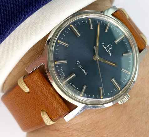  Omega Genève Vintage Blue Dial 135070 135070 