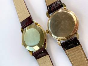 Thumbnail von Omega Classic Serviced Vintage Rose Gold Plated Black Honeycomb Dial 2706 2706