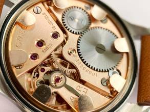 Thumbnail von Omega Classic Serviced Vintage 30T2 Rare Black Gilt Dial 2383 2383