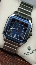Thumbnail von Cartier Santos De Cartier Blue Dial 2022 Release Top condition like new - 99% unworn