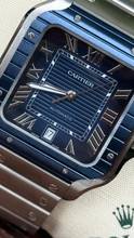 Thumbnail von Cartier Santos De Cartier Blue Dial 2022 Release Top condition like new - 99% unworn