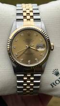 Thumbnail von Rolex Datejust 36 Top Condition small diamonds - no stretch