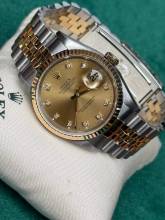 Thumbnail von Rolex Datejust 36 Top Condition small diamonds - no stretch