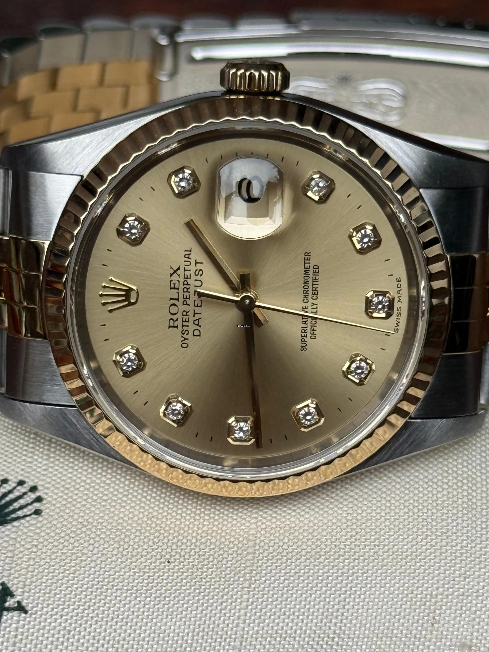 Thumbnail von Rolex Datejust 36 Big Diamond dial Top Condition