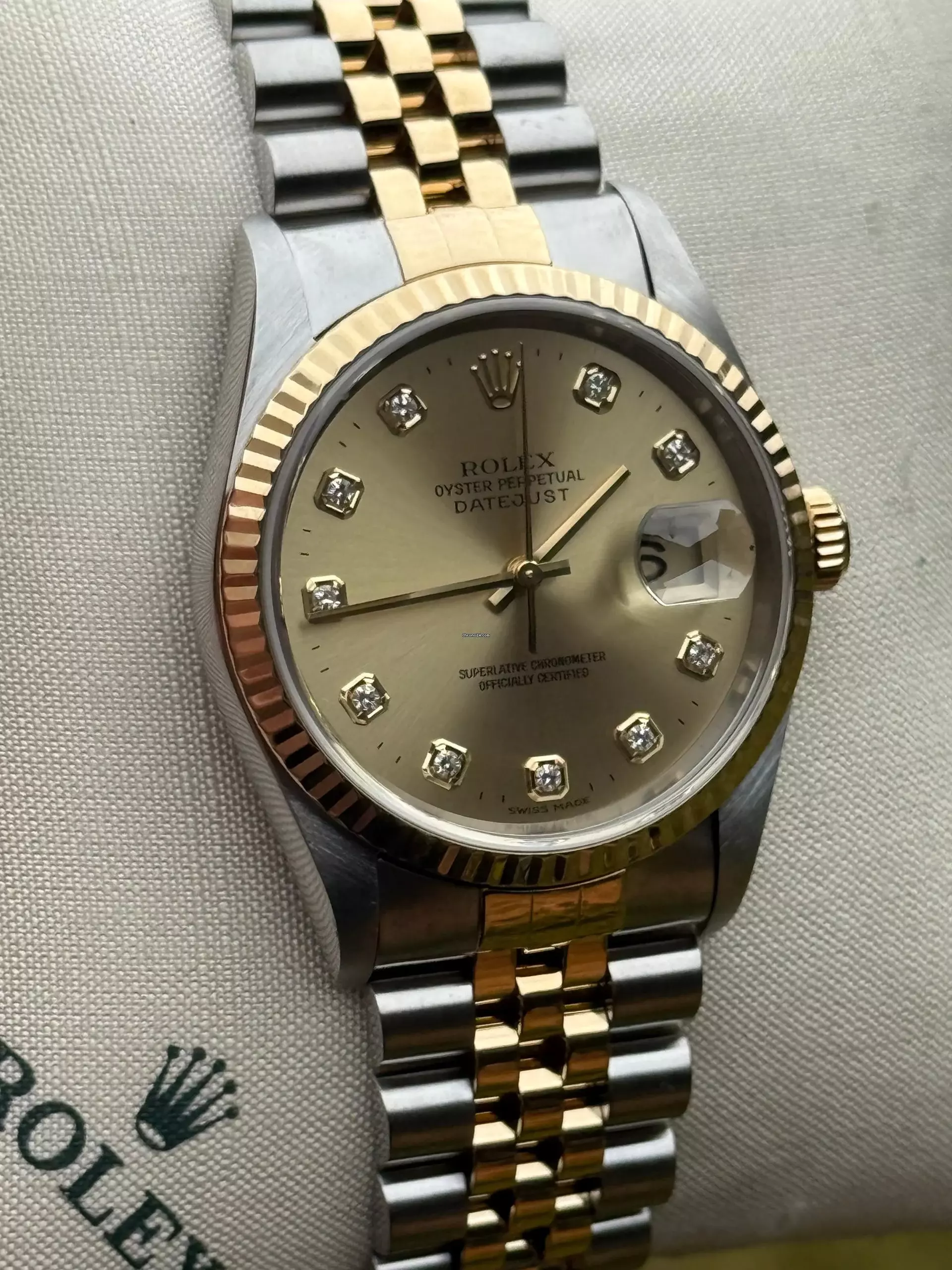 Thumbnail von Rolex Datejust 36 Big Diamond dial Top Condition