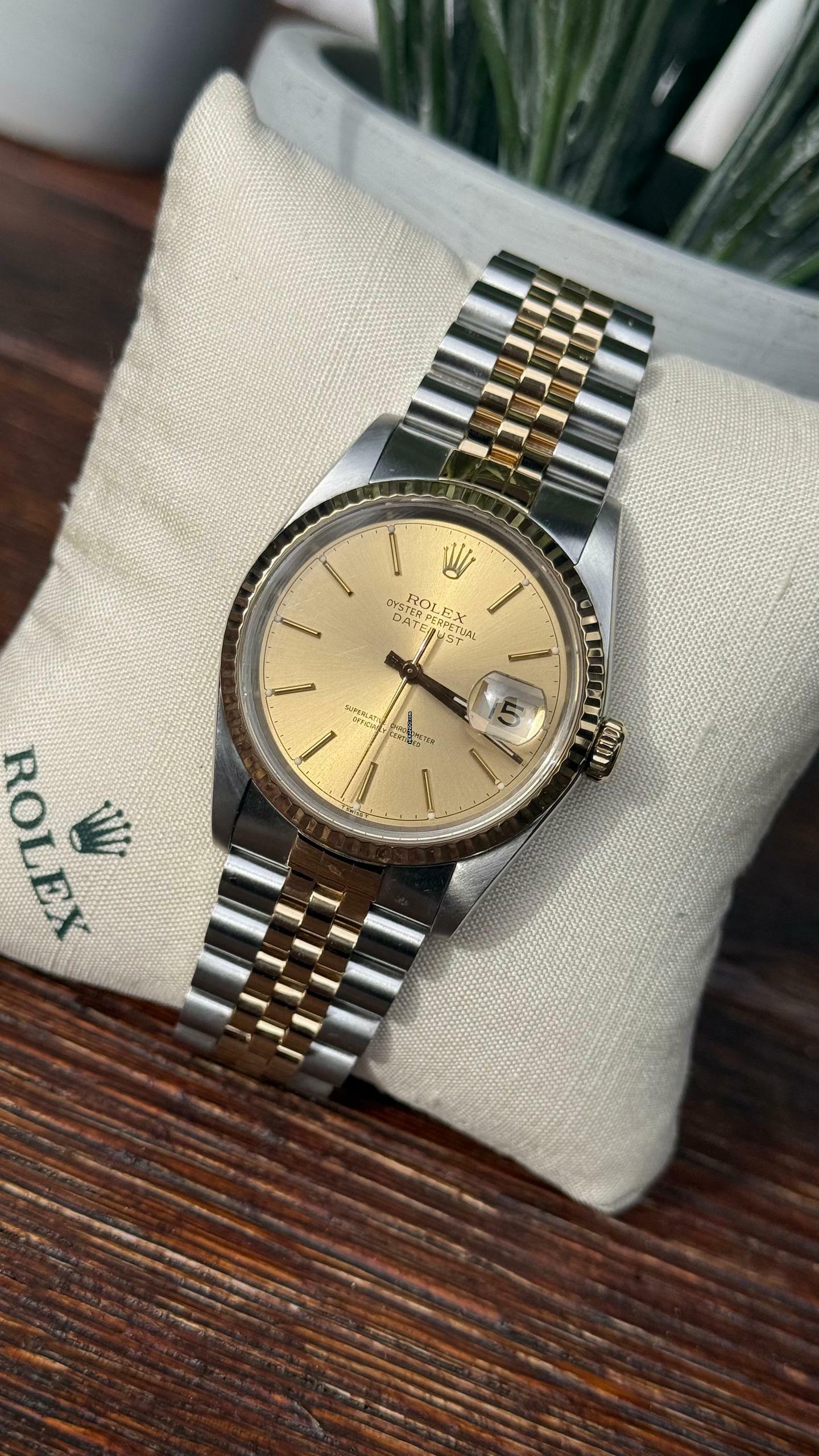 Rolex Datejust 36 Fullset LC 100 German Papers - Top Condition
