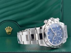 Thumbnail von Rolex Daytona Cosmograph Daytona 116509 White Gold Blue Dial - Like New Full Set 12/2022