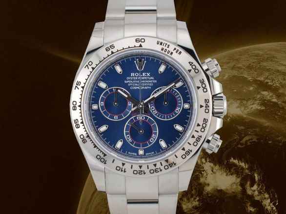  Rolex Daytona Cosmograph Daytona 116509 White Gold Blue Dial - Like New Full Set 12/2022 