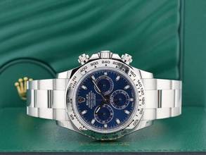Thumbnail von Rolex Daytona Cosmograph Daytona 116509 White Gold Blue Dial - Like New Full Set 12/2022
