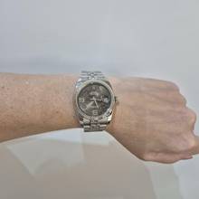 Thumbnail von Rolex Datejust 36 36mm Ouro Branco & Aço Floral Edition Automático Completo