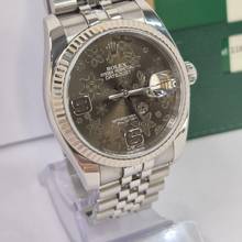 Thumbnail von Rolex Datejust 36 36mm Ouro Branco & Aço Floral Edition Automático Completo