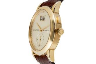 Thumbnail von A. Lange & Söhne Saxonia Großdatum 18K (0,750) Gold Handaufzug 105.021 Box