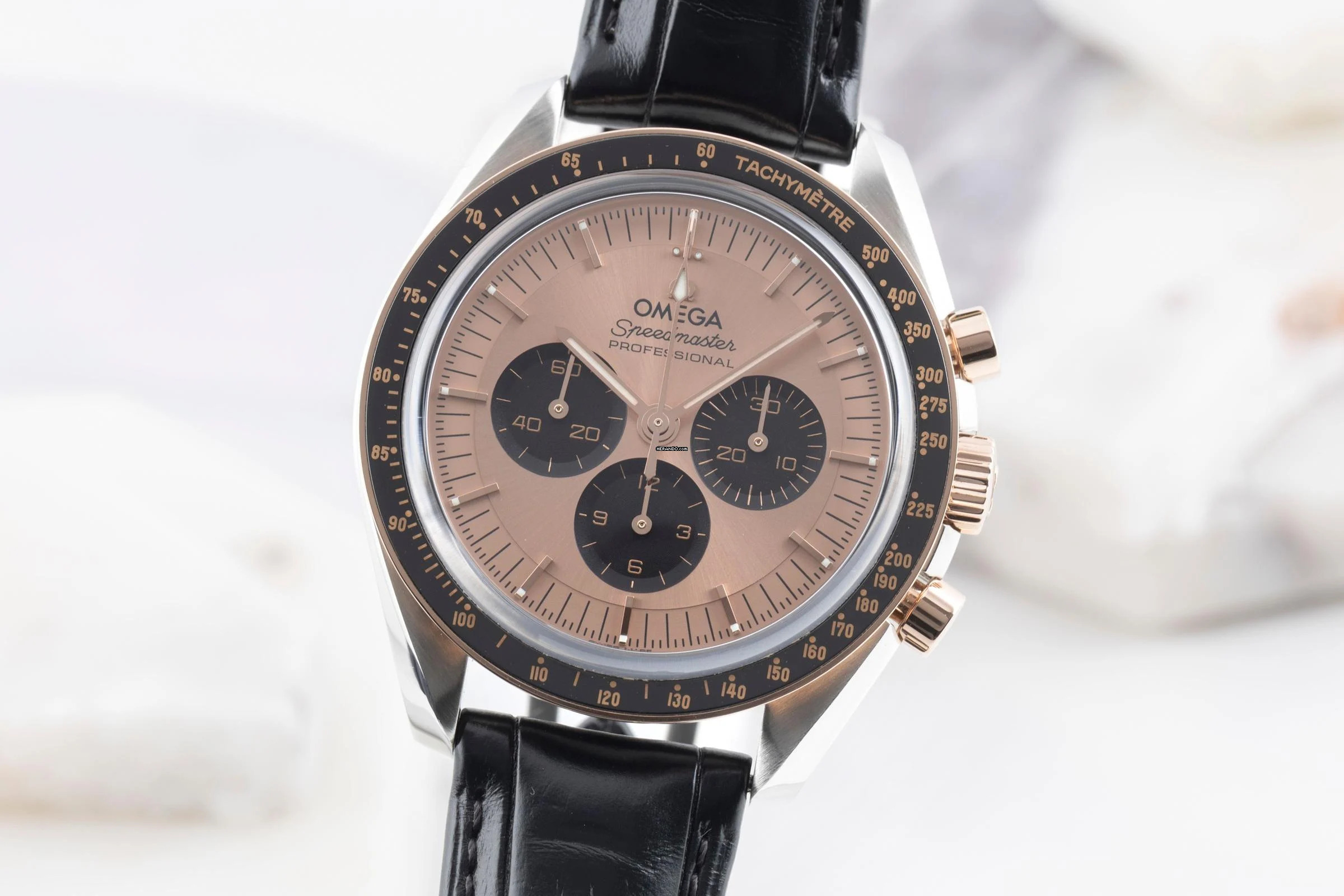 Omega Speedmaster Professional Moonwatch Chronograph Stahl/Gold Ref. 310.23.42.50.99.001 B&P