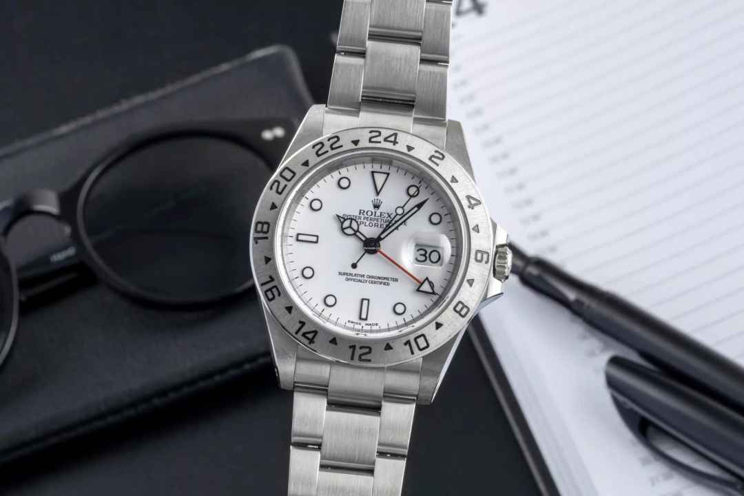  Rolex Explorer II White Dial Edelstahl Automatik Herrenuhr Ref. 16570 B&P 2003 