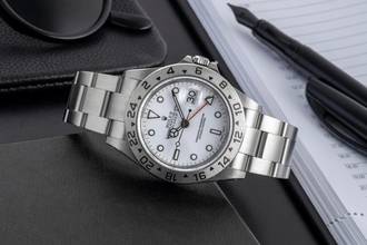 Thumbnail von Rolex Explorer II White Dial Edelstahl Automatik Herrenuhr Ref. 16570 B&P 2003