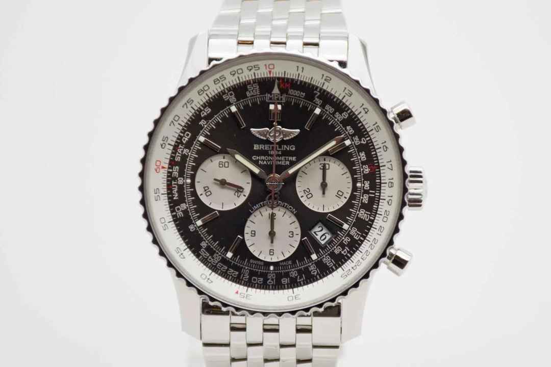  Breitling Navitimer 1 B01 Chronograph Grey Dial Japan Edition Nr. 09/100 Fullset 