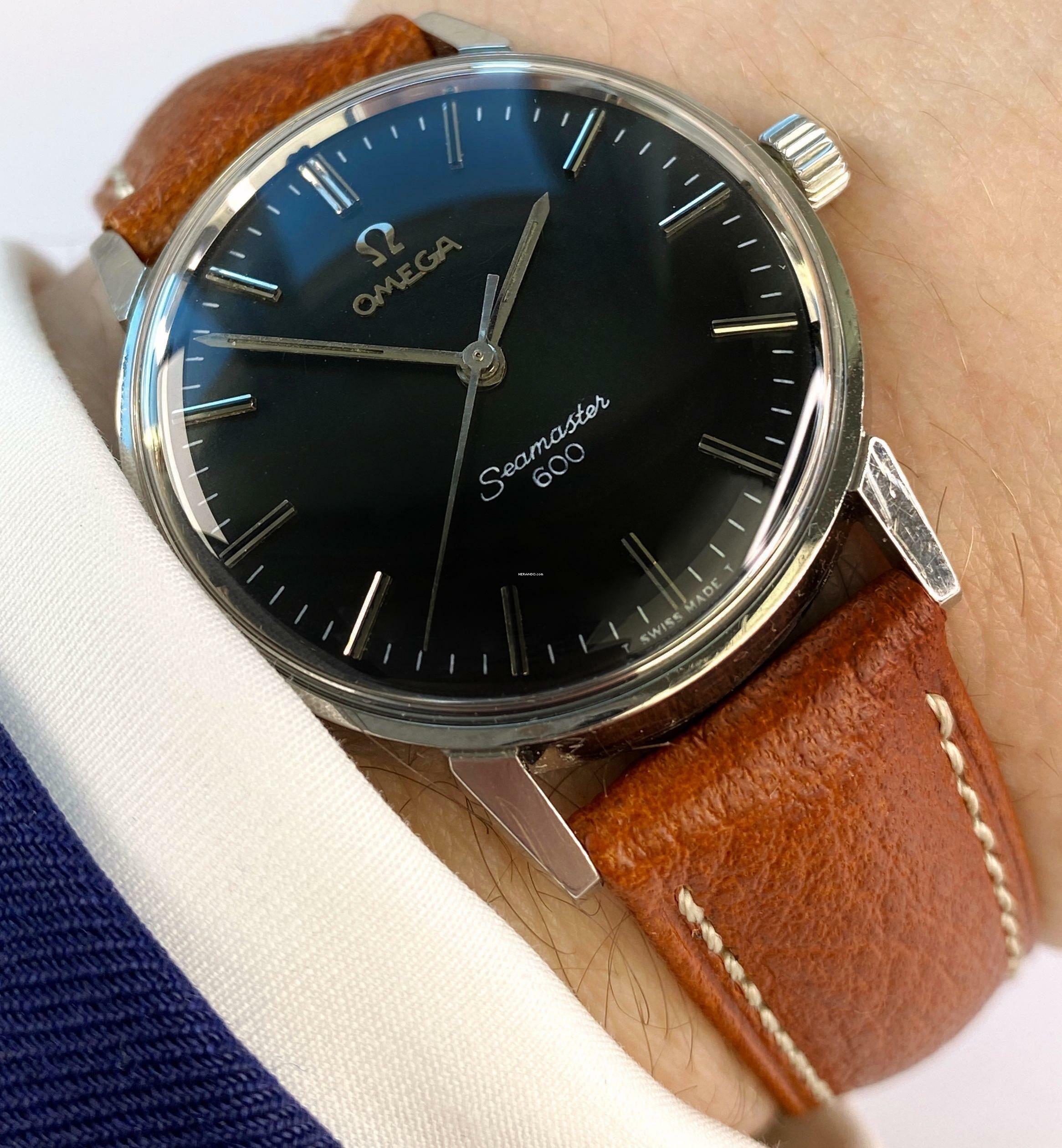 Omega Seamaster Serviced Seamaster 600 Vintage Black Restored Dial 135011 135011