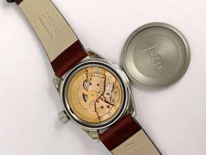 Thumbnail von Omega Seamaster 60 Automatic Automatik Vintage Diver Burgundy 166062 Big Crown 166062