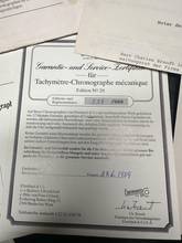 Thumbnail von Eberhard & Co. Chronograph Serviced (480e) Moonphase Mondphase Original Papers Valjoux 7768 75th 989 75 Anniversary Limited Edition