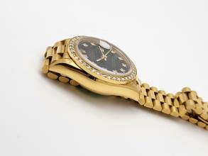 Thumbnail von Rolex Lady-Datejust 18 Kt. Gold top condition serviced Factory diamonds