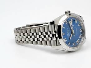 Thumbnail von Rolex Datejust 41 Blue Roman dial Jubilee Full Set 2024
