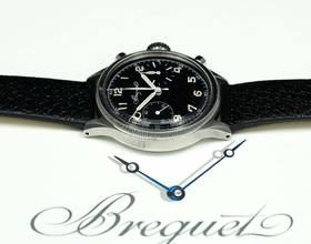 Thumbnail von Breguet Type XX - XXI - XXII RARE SPECIAL TYPE 20 XX FLYBACK FROM 1955 WITH EXTRACT