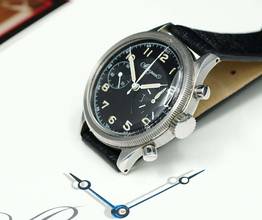 Thumbnail von Breguet Type XX - XXI - XXII RARE SPECIAL TYPE 20 XX FLYBACK FROM 1955 WITH EXTRACT
