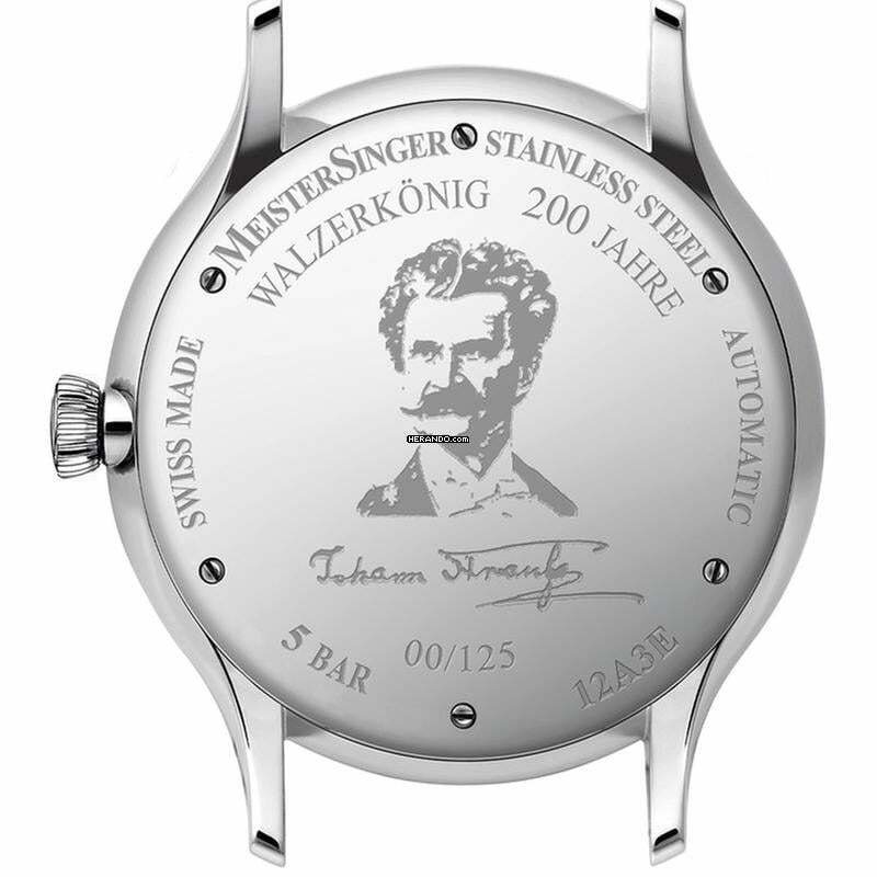  Meistersinger Pangaea Edition Johann Strauss Pangaea Herrenuhr Automatik - ED-PMN-STRAUSS 