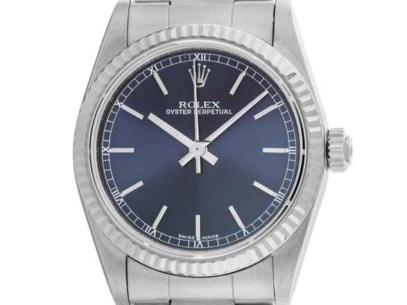  Rolex Oyster Perpetual 31 Medium Ref.77014 2005 Full Set sehr gut Vintage Oyster Perpetual Medium Stahl 18kt Weißgold 