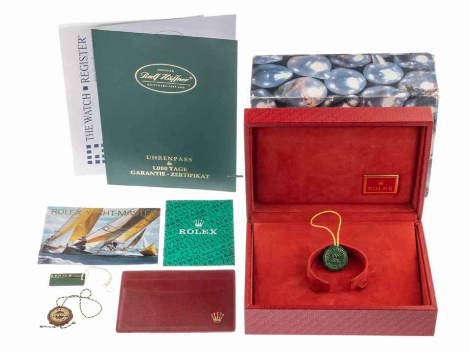  Rolex Yacht-Master Medium Ref.68623 1996 Box&Beschreibung sehr gut Vintage Yacht-Master Medium open 6/9 
