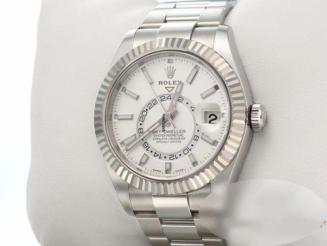  Rolex Sky-Dweller 326934 2018 Edelstahl Weissgold 750 Automatik Stainless Steel 18kt White Gold Oyster-band Chronometer 