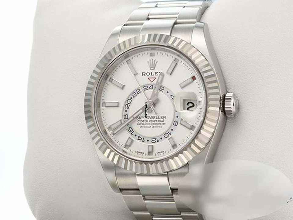  Rolex Sky-Dweller 326934 2018 Edelstahl Weissgold 750 Automatik Stainless Steel 18kt White Gold Oyster-band Chronometer 