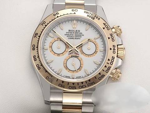  Rolex Daytona 126503 2024 Edelstahl Gelbgold 750 Chronograph Automatik Stainless Steel 18kt Yellow Gold Chronometer Oyster-band White Dial 