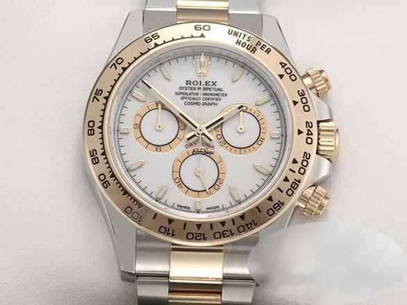  Rolex Daytona 126503 2024 Edelstahl Gelbgold 750 Chronograph Automatik Stainless Steel 18kt Yellow Gold Chronometer Oyster-band White Dial 