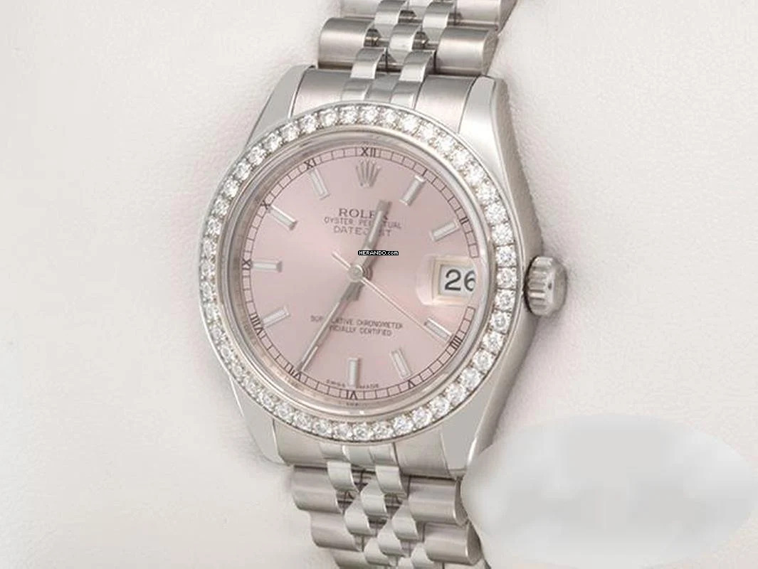  Rolex Datejust 31 31mm Medium 178384 2012 Edelstahl Weissgold 750 Diamanten Stainless Steel 18kt White Gold Jubilé-band Chronometer Oyster 