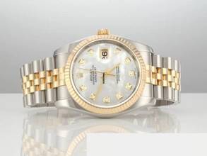 Thumbnail von Rolex Datejust 36 36mm 116233 Perlmutt Diamanten 2012 Stahl Gelbgold 750 Automatik Stainless Steel 18kt Yellow Gold Jubilé-band Chronometer Oyster
