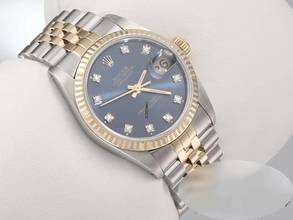 Thumbnail von Rolex Datejust 31 Medium Stahl Gelbgold 750 Diamanten Automatik Gold Stahl Damen Stainless Steel 18kt Yellow Gold Jubilé-band Chronometer Oyster Blue Dial