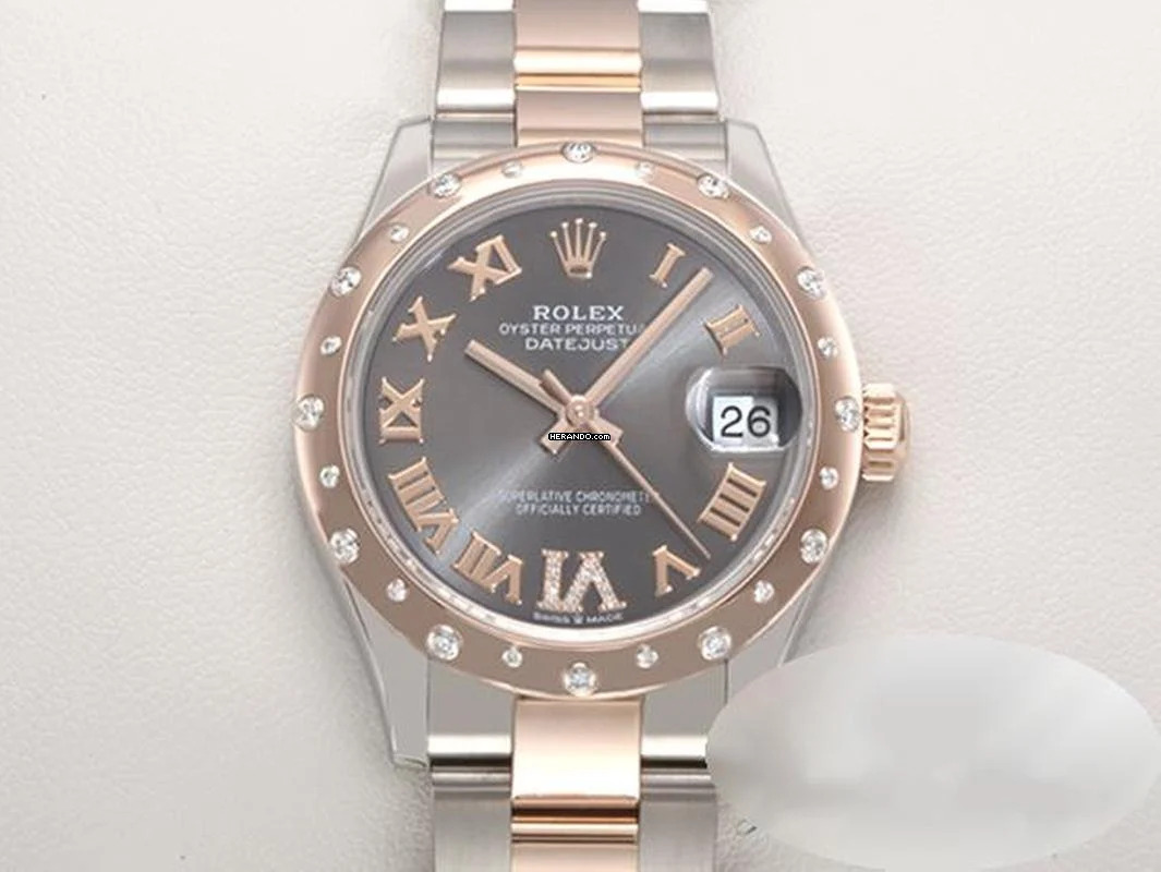 Rolex Datejust 31 Medium 278341rbr 2021 Stahl Rosegold 750 Diamanten Stainless Steel 18kt Rose Gold Oyster-band Chronometer