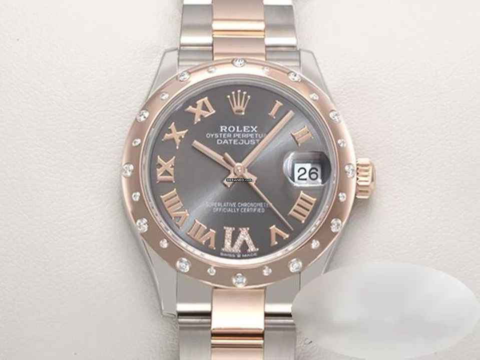  Rolex Datejust 31 Medium 278341rbr 2021 Stahl Rosegold 750 Diamanten Stainless Steel 18kt Rose Gold Oyster-band Chronometer 