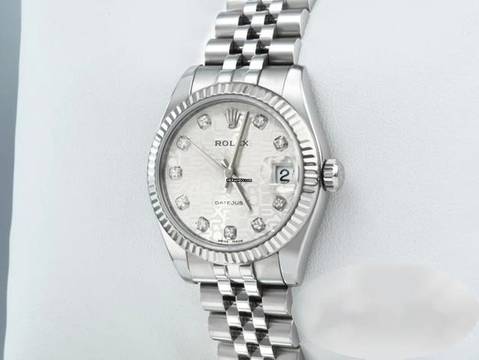  Rolex Datejust 31 31mm 178274 2013 Stahl Weissgold 750 Diamanten Automatik Stainless Steel 18kt White Gold Jubilé-band Chronometer Oyster 