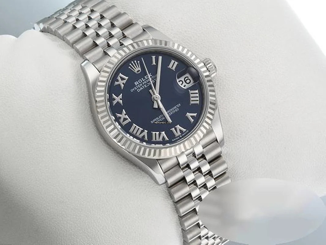  Rolex Datejust 31 278274 Medium Stahl Weissgold 750 Automatik Stainless Steel 18kt White Gold Jubilé-band Chronometer Oyster Blue Dial 