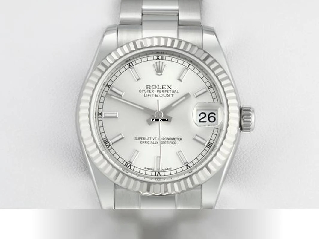  Rolex Datejust 31 31mm 178274 2015 Stahl Weissgold 750 Automatik Stainless Steel 18kt White Gold Oyster-band Chronometer 