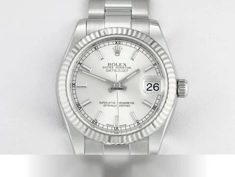  Rolex Datejust 31 31mm 178274 2015 Stahl Weissgold 750 Automatik Stainless Steel 18kt White Gold Oyster-band Chronometer 