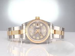Thumbnail von Rolex Lady-Datejust Edelstahl Gelbgold 750 Diamanten 1995 Automatik Stainless Steel 18kt Yellow Gold Stahl Oyster-band Chronometer