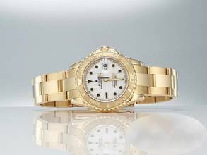 Thumbnail von Rolex Yacht-Master 29mm Gelbgold 750 Automatik 18kt Yellow Gold Damen Oyster-band Chronometer White Dial